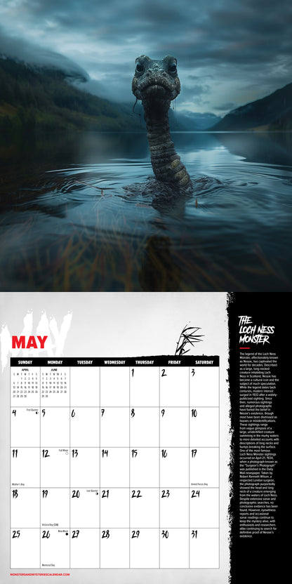 2025 Monsters & Mysteries Calendar